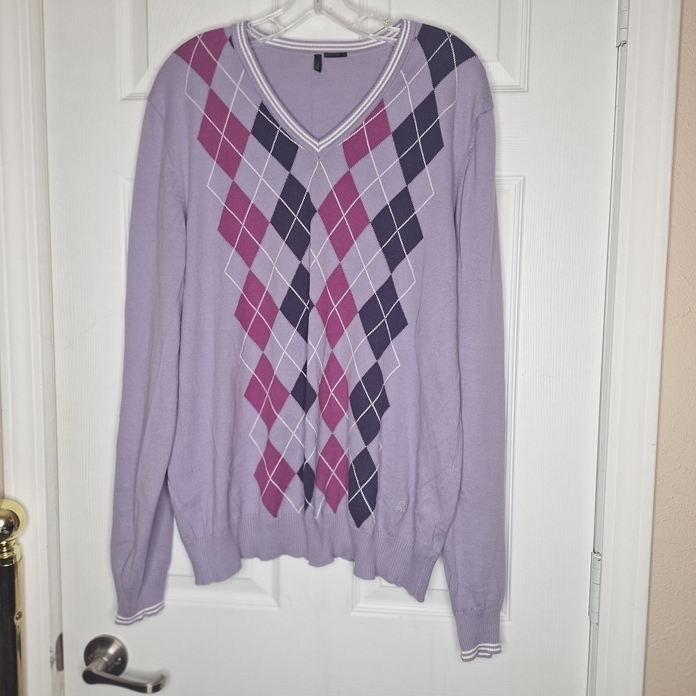 United Colors Of Benetton V-Neck Sweater Size XL